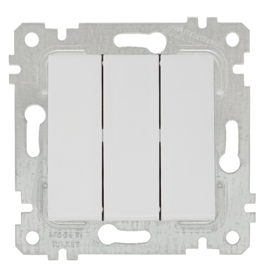 ჩამრთველი სამკლავიშა RITA თეთრი